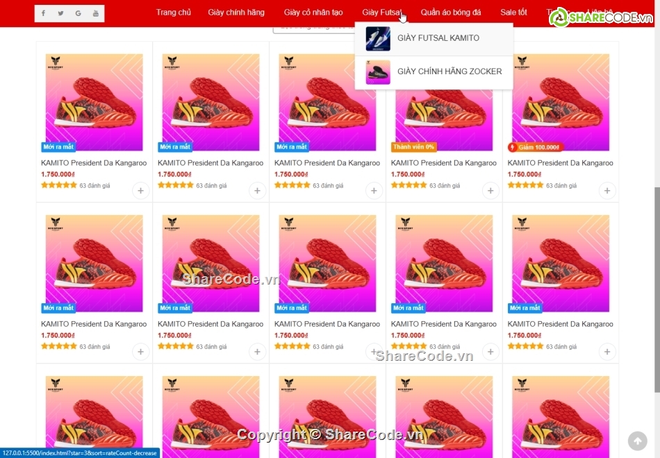 Website ban giay the thao,website ban giay da bong,website bán giày thể thao,website bán giay đá bóng,website shop ban giay the thao sport